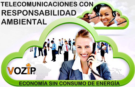 VOZIP Centrales Telefónicas Voz IP VOIP PBX Virtuales amigables con el medio ambiente